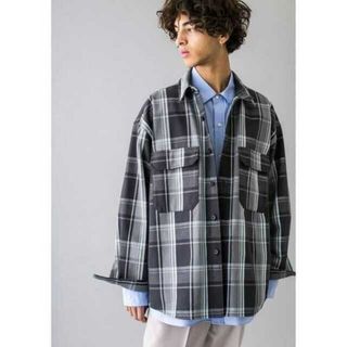 ビューティアンドユースユナイテッドアローズ(BEAUTY&YOUTH UNITED ARROWS)のHEAVY CHECK TWILL OVER SIZED CPO/チェックシャツ(ブルゾン)