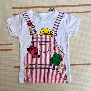 重ね着サロペット風　Tシャツ　100cm(Tシャツ/カットソー)