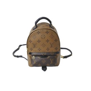 ルイヴィトン(LOUIS VUITTON)のLOUIS VUITTON ルイ ヴィトン モノグラム リバース パームスプリングス ミニ デイパック M44872 マロン ブラック 美品 中古 62473(リュック/バックパック)