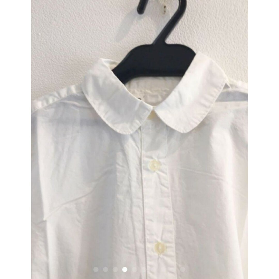 新品　半袖トップス　SO エスオー　シャツ　シンプル　ホワイト　綿 レディースのトップス(シャツ/ブラウス(半袖/袖なし))の商品写真