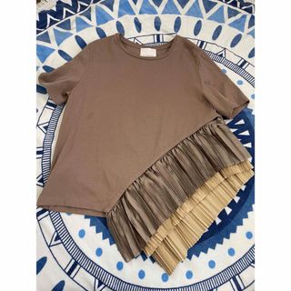 ELENDEEK - ELENDEEKアシンメトリーTシャツトップス