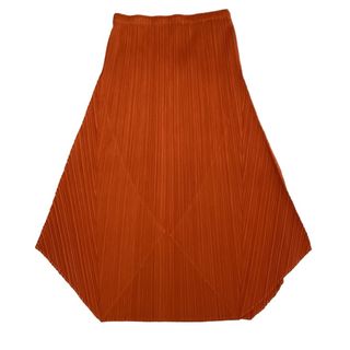 イッセイミヤケ(ISSEY MIYAKE)の♪♪ISSEY MIYAKE イッセイミヤケ PLEATS PLEASE 変形 スカート SIZE 4 PP33-JG625 オレンジ(その他)