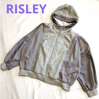 【 新品 】 リズレー RISLEY 肩ZIP パーカー フリーサイズ グレー(パーカー)