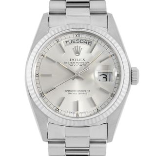 ロレックス(ROLEX)のロレックス デイデイト 18039 シルバー バー 52番 メンズ 中古 腕時計(腕時計(アナログ))