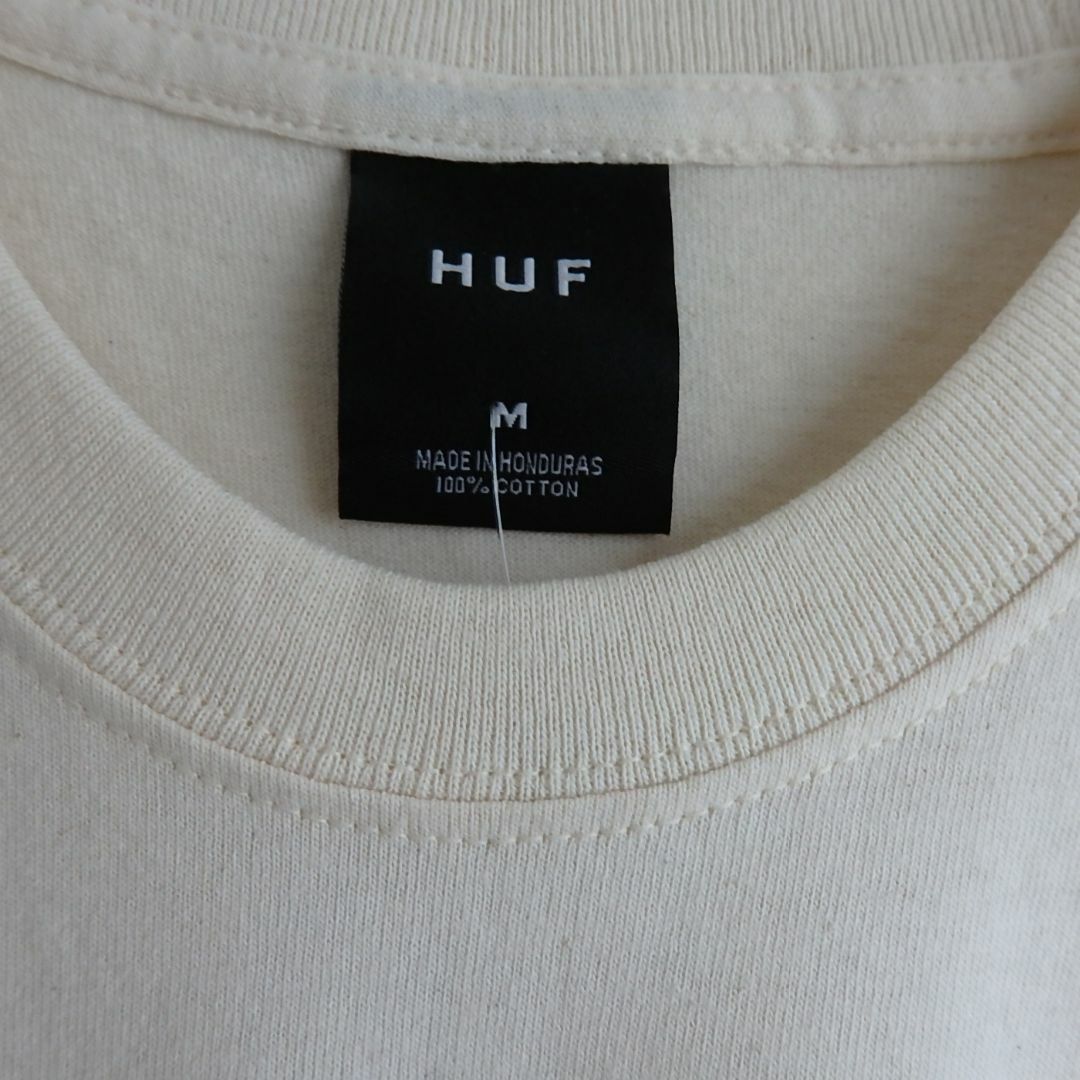 HUF(ハフ)の【新品】定価6,930円　HUF　トライアングルロゴTEE　ナチュラル　M メンズのトップス(Tシャツ/カットソー(半袖/袖なし))の商品写真