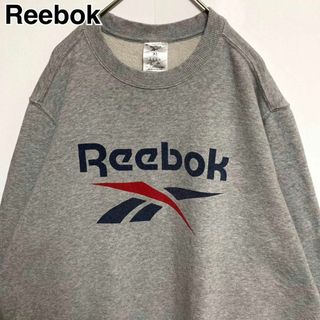 Reebok - レア◎Reebok◎スウェット◎プルオーバー◎灰◎デカロゴ◎オーバーサイズ◎だぼ