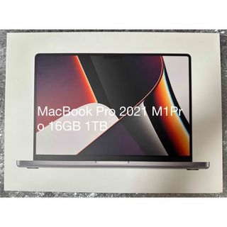 アップル(Apple)のMacBook Pro 2021 M1Pro 16GB 1TB(ノートPC)