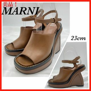 マルニ(Marni)のMARNI マルニ　サンダル　レザー　ウェッジソール　プラットフォーム(サンダル)