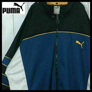 プーマ(PUMA)の【希少デザイン】プーマ 90s トラックジャケット 入手困難 2XL 刺繍ロゴ(ジャージ)