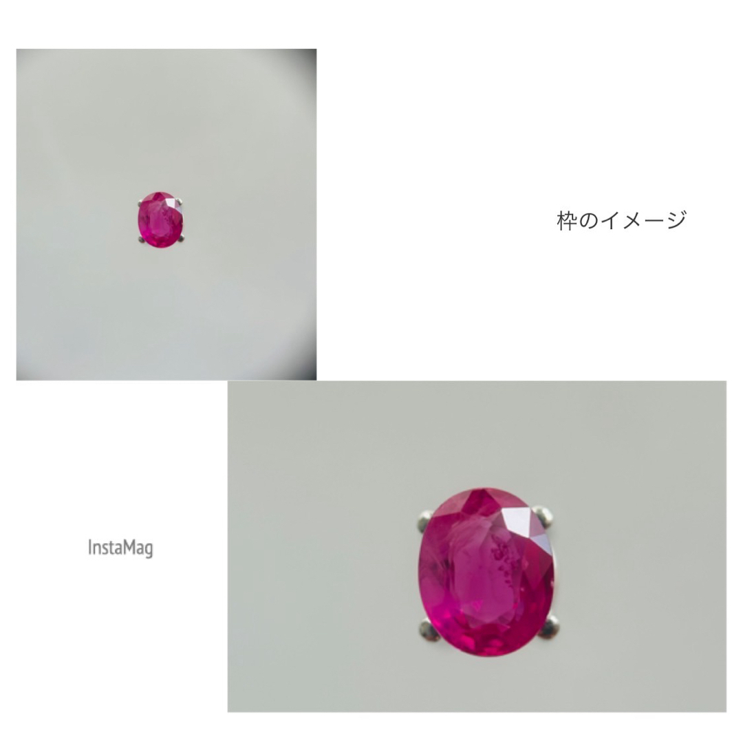 (R0422-1)『モゴック産』ピンクサファイアルース　0.457ct レディースのアクセサリー(その他)の商品写真