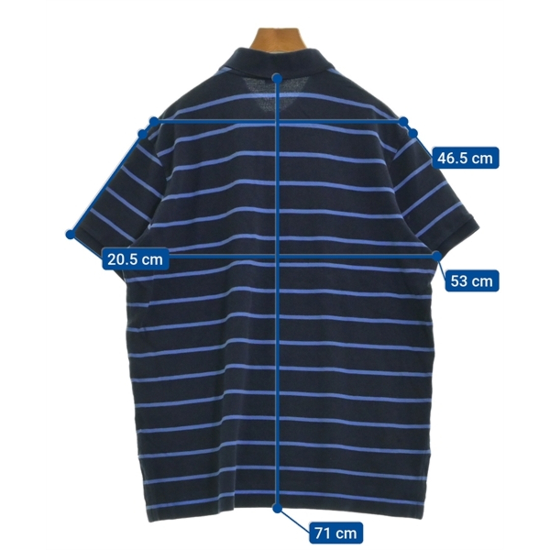 POLO RALPH LAUREN(ポロラルフローレン)のPolo Ralph Lauren ポロシャツ XL 紺x青(ボーダー) 【古着】【中古】 メンズのトップス(ポロシャツ)の商品写真