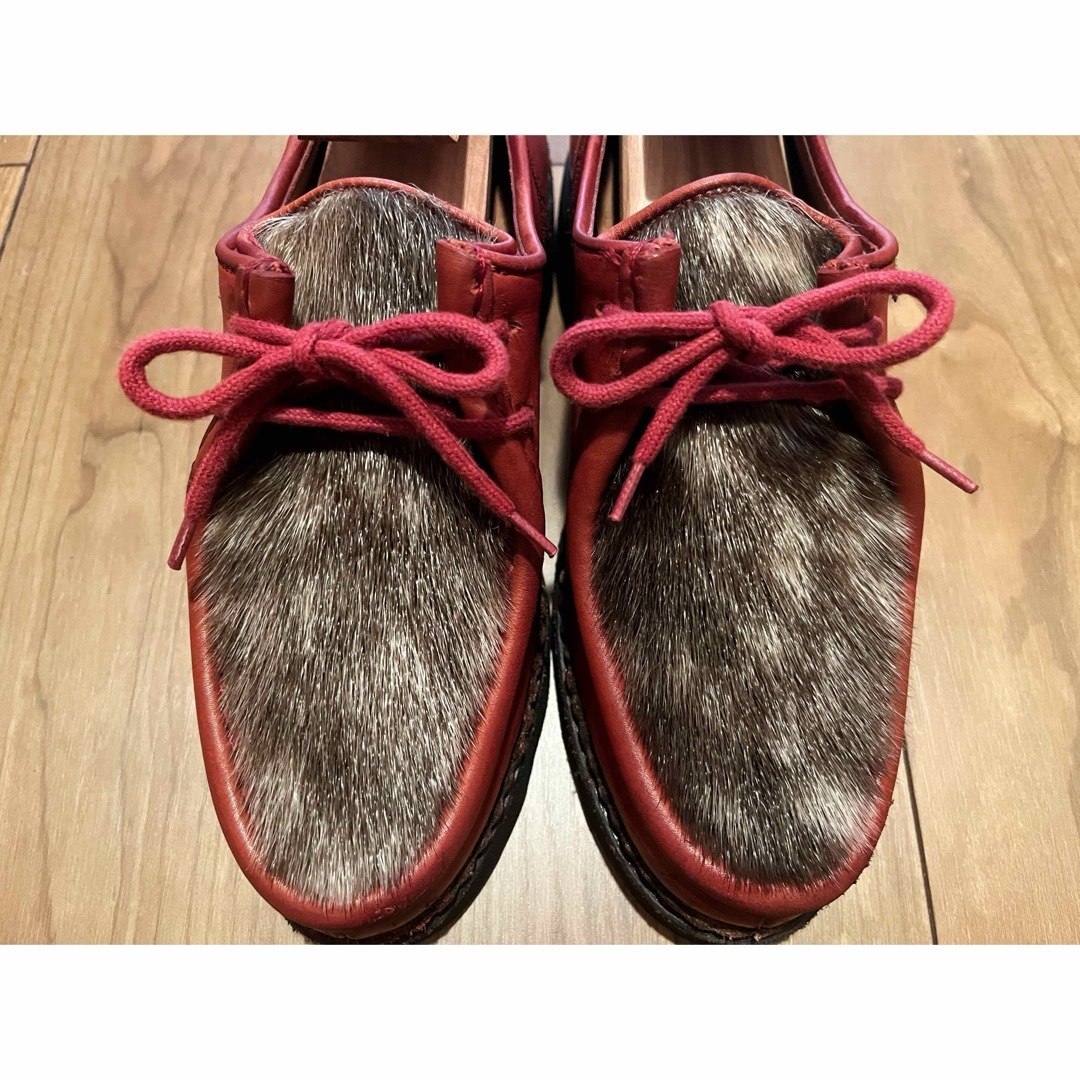 Paraboot(パラブーツ)のParaboot MICHAEL PHOQUE サイズ4 RED ミカエル  レディースの靴/シューズ(ローファー/革靴)の商品写真