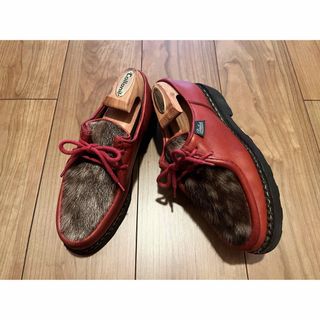 パラブーツ(Paraboot)のParaboot MICHAEL PHOQUE サイズ4 RED ミカエル (ローファー/革靴)