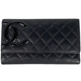 シャネル(CHANEL)のシャネル カンボンライン 二つ折り 長財布 レディース 【中古】(財布)