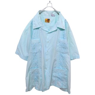 ヴィンテージ(VINTAGE)の【HABAND Guayabera】刺繍入りキューバシャツ S-486(シャツ)