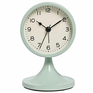 【色:グリーン】Mulanimo 置き時計 目覚まし時計 卓上時計 アナログ 静(置時計)