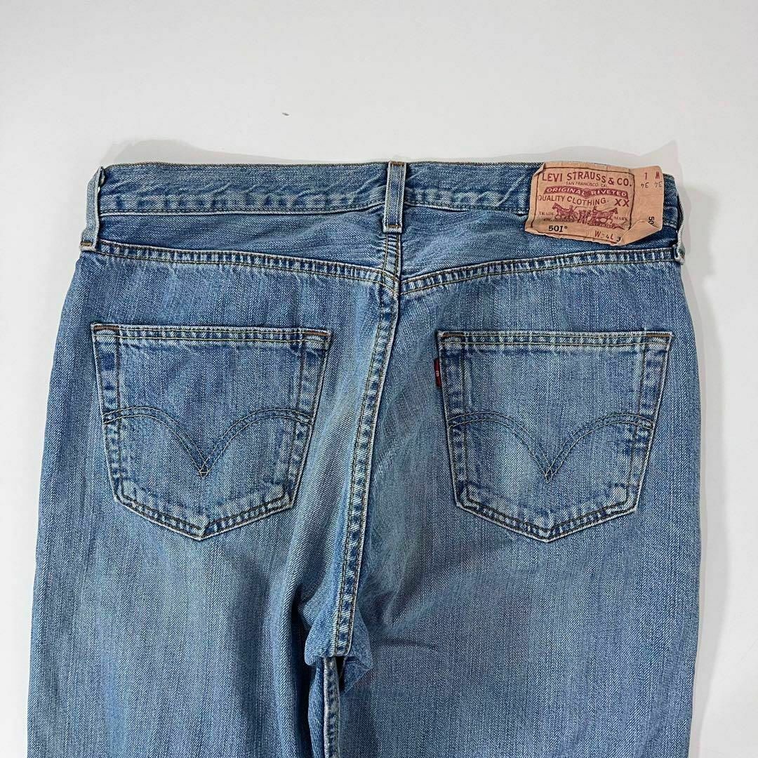 Levi's(リーバイス)のユーロリーバイス 501 ポーランド製 w34 L34 縦落ち 古着 水色 メンズのパンツ(デニム/ジーンズ)の商品写真