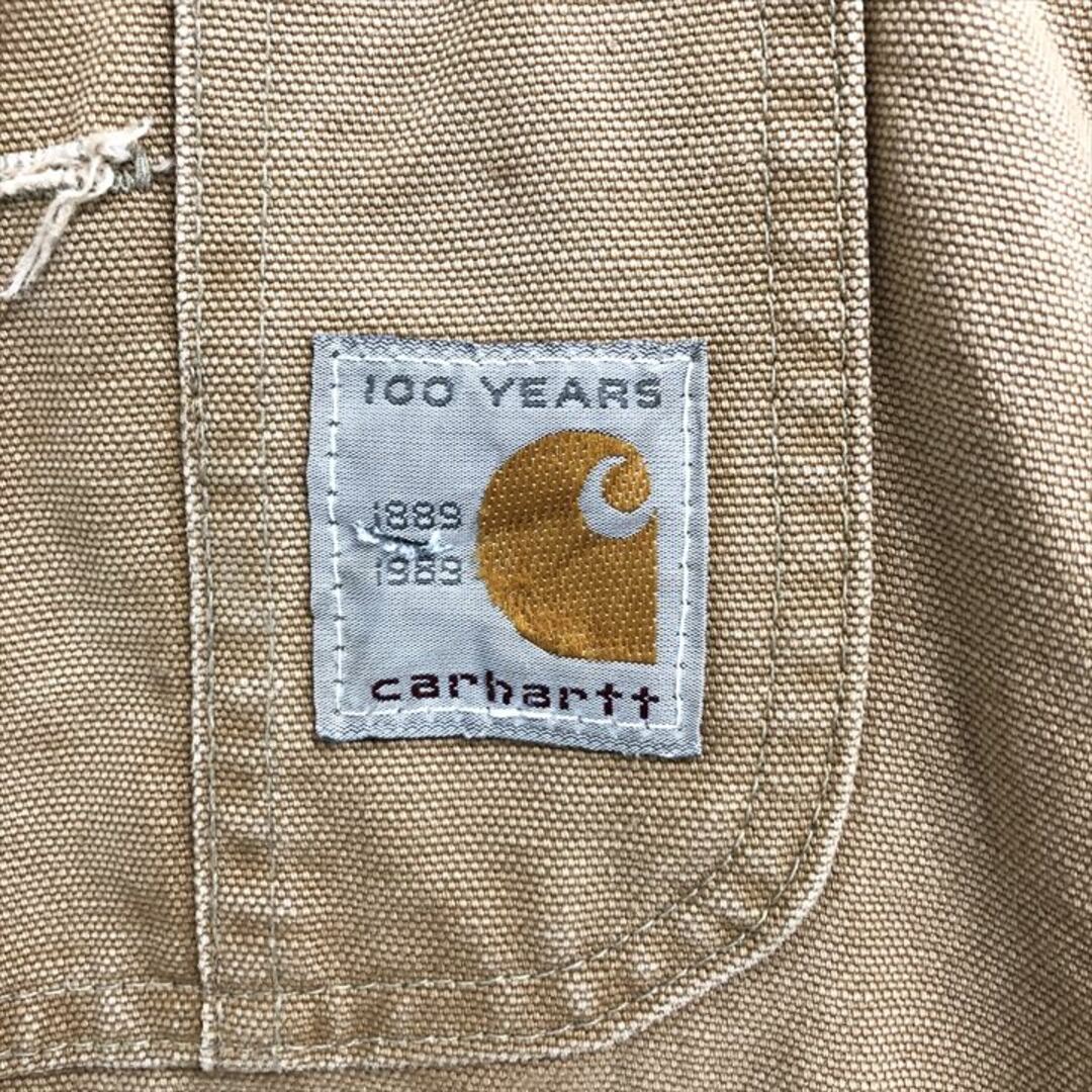 carhartt(カーハート)の90s 古着 カーハート オーバーオール 100周年 ダブルニー W34L29  メンズのパンツ(サロペット/オーバーオール)の商品写真