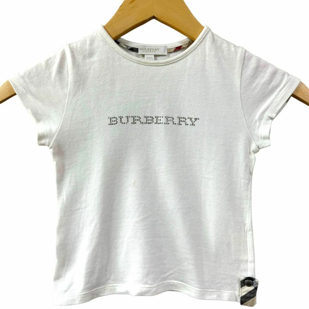 BURBERRY(バーバリー)のBURBERRY バーバリー ロゴ 半袖 Tシャツ 子供服 110A ブランド キッズ/ベビー/マタニティのキッズ服女の子用(90cm~)(Tシャツ/カットソー)の商品写真