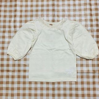 Souris - スーリー  5分袖カットソー　Tシャツ　130 オフホワイト