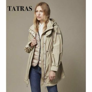 タトラス(TATRAS)の美品 タトラス ライトアウター ダウンベストライナー ベージュ 2 モッズコート(モッズコート)