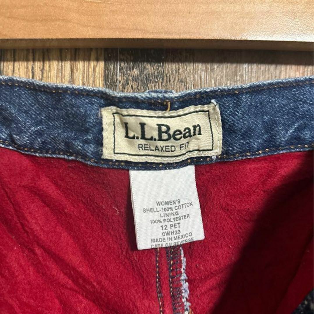 L.L.Bean(エルエルビーン)のエルエルビーン ロゴ タグ レディース デニム ジーンズ パンツ USA古着 レディースのパンツ(デニム/ジーンズ)の商品写真