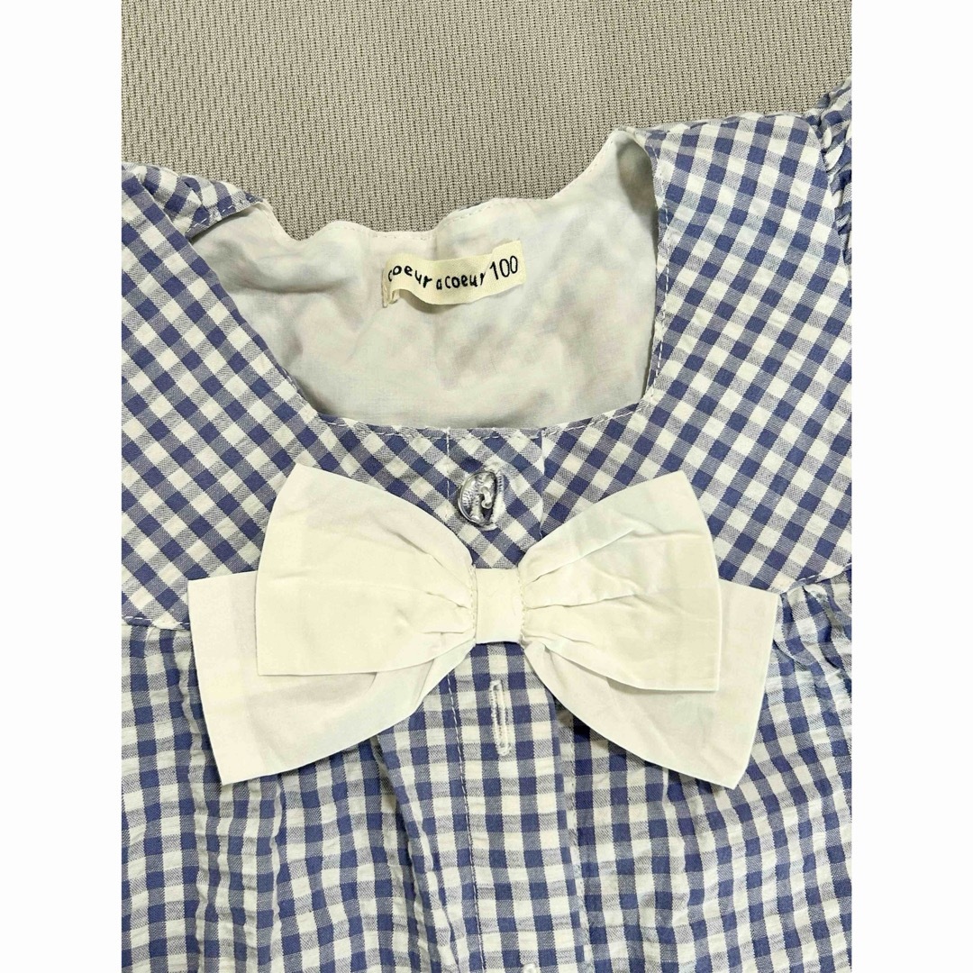 coeur a coeur(クーラクール)のワンピース　100cm   キッズ/ベビー/マタニティのキッズ服女の子用(90cm~)(ワンピース)の商品写真