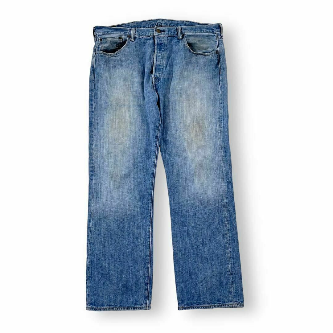 Levi's(リーバイス)のリーバイス 501 メキシコ製 縦落ち 古着 デニム w38L30 水色 メンズのパンツ(デニム/ジーンズ)の商品写真