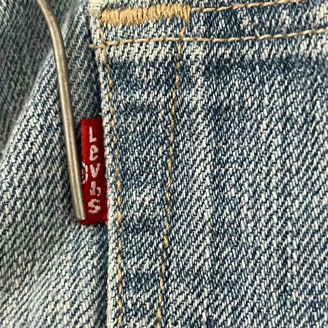 Levi's(リーバイス)のリーバイス 501 メキシコ製 縦落ち 古着 デニム w38L30 水色 メンズのパンツ(デニム/ジーンズ)の商品写真