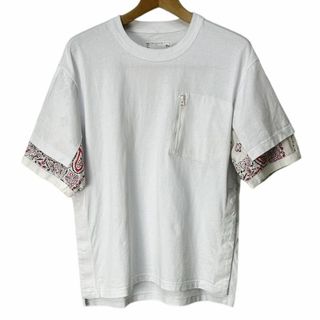 サカイ(sacai)のsacai 22SS Bandana Print T-Shirt バンダナ 半袖(Tシャツ/カットソー(半袖/袖なし))