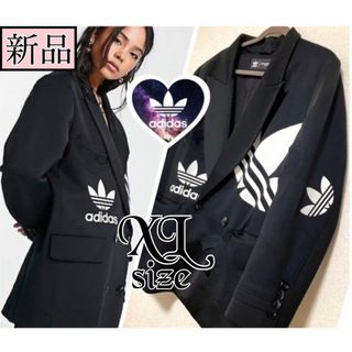 アディダス(adidas)のアディダス ドライクリーンオンリー ジャケット コート ジャージ 大きめサイズ(テーラードジャケット)