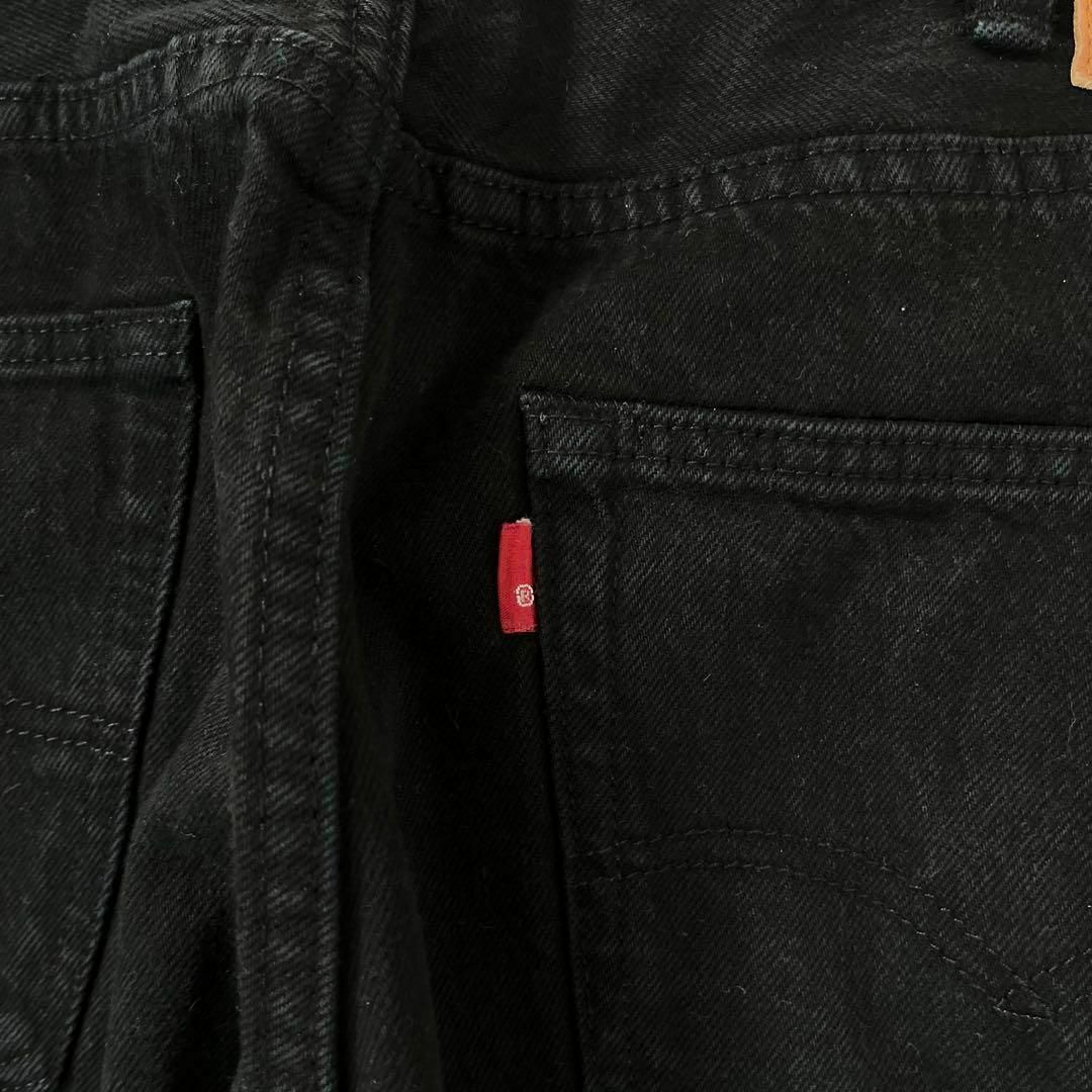 Levi's(リーバイス)のリーバイス 501 ブラックデニム 黒 後染め w38 L34 革パッチ メンズのパンツ(デニム/ジーンズ)の商品写真