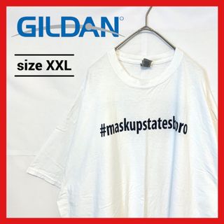 90s 古着 ギルダン Tシャツ 白T オーバーサイズ ゆるダボ XXL 