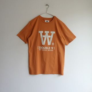 ビショップ(Bshop)の【新品】定価13,200円　WOOD WOOD　ビッグロゴTEE　オレンジ(Tシャツ/カットソー(半袖/袖なし))