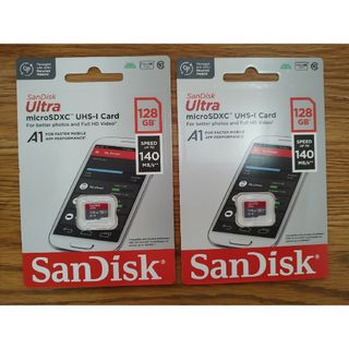 SANDISK「SDSQUAB-128G-GN6MN [128GB]」２個セット