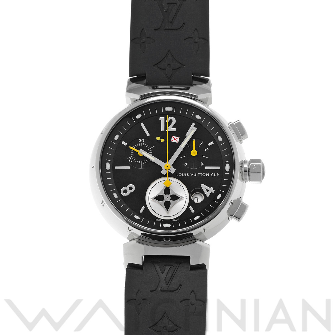 LOUIS VUITTON(ルイヴィトン)の中古 ルイ ヴィトン LOUIS VUITTON Q132G1 ブラック ユニセックス 腕時計 レディースのファッション小物(腕時計)の商品写真