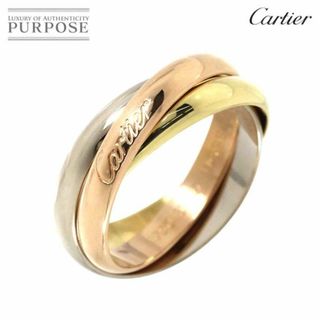 カルティエ(Cartier)のカルティエ Cartier トリニティ MM #57 リング K18 YG WG PG 3連 スリーゴールド 3カラー 750 指輪  VLP 90225842(リング(指輪))