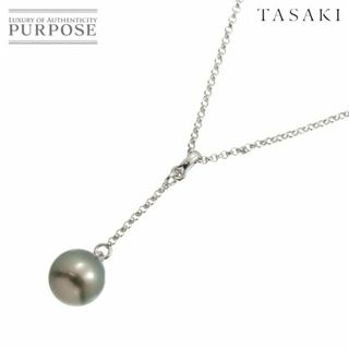 タサキ(TASAKI)のタサキ TASAKI 黒蝶真珠 8.4mm ネックレス 42cm K18 WG ホワイトゴールド 750 パール 田崎真珠 VLP 90226587(ネックレス)