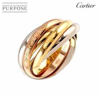 カルティエ(Cartier)のカルティエ Cartier トリニティ SM #49 リング K18 YG WG PG 5連 スリーゴールド 750 指輪 VLP 90227658(リング(指輪))