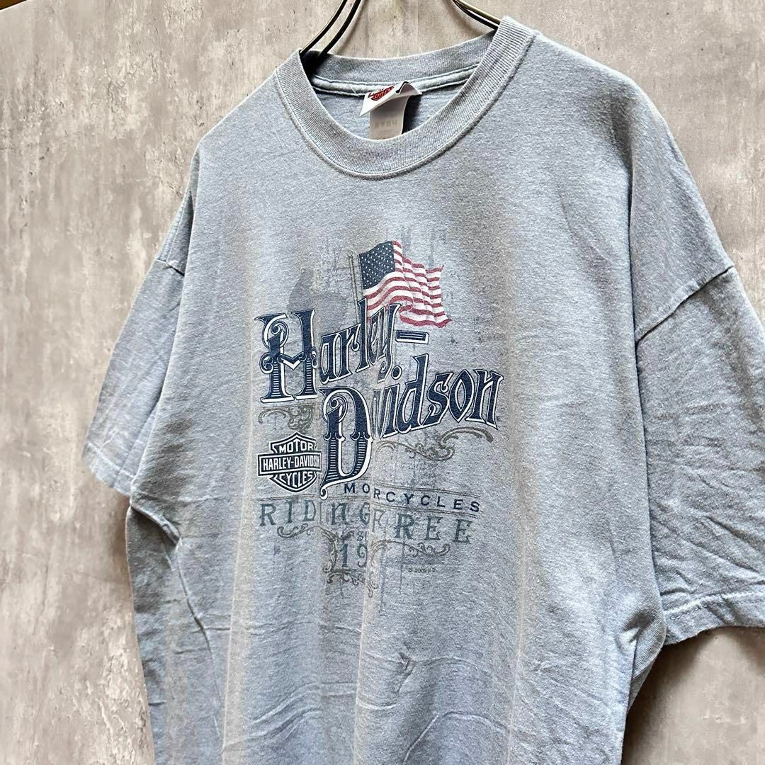 Harley Davidson - ハーレーダビッドソンビッグロゴTシャツ半袖古着XL 