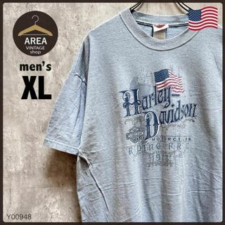 Harley Davidson - ハーレーダビッドソンビッグロゴTシャツ半袖古着XL 