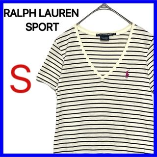 RALPH LAUREN SPORT ボーダー Vネック シャツ Sサイズ