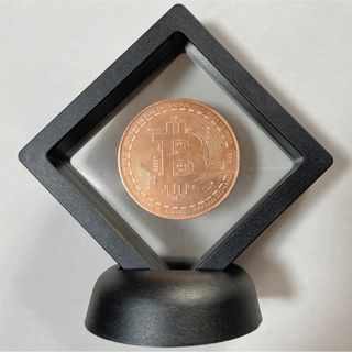 ビットコイン ブロンズ + ディスプレイスタンド ブラック(その他)