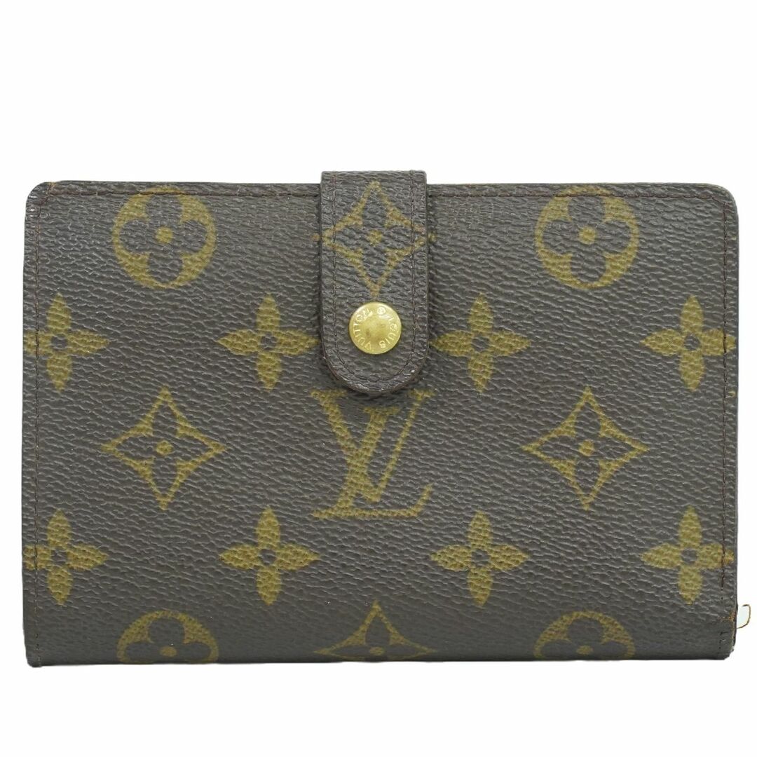 LOUIS VUITTON(ルイヴィトン)の本物 ルイヴィトン LOUIS VUITTON LV ポルトフォイユ ヴィエノワ モノグラム 折財布 ブラウン M61674 ビトン 財布 ウォレット 中古 レディースのファッション小物(財布)の商品写真