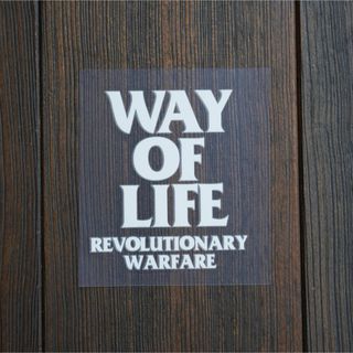 RATS - ラッツ　カッティングステッカー/RATS WAY OF LIFE WHITE