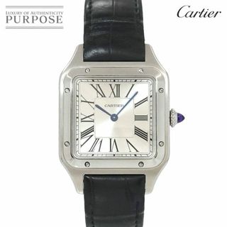 カルティエ(Cartier)のカルティエ Cartier サントスデュモン LM WSSA0022 メンズ 腕時計 シルバー クォーツ ウォッチ Santos Dumont VLP 90193921(腕時計(アナログ))