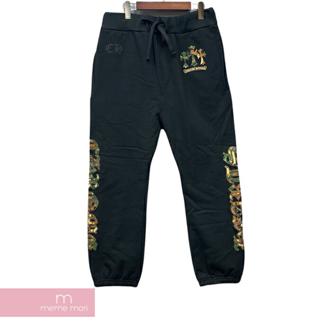 Chrome Hearts(クロムハーツ)のCHROME HEARTS Old English Camouflage Logo Sweat Pant クロムハーツ オールドイングリッシュ カモフラ ロゴスウェットパンツ 裏起毛パンツ サイズS 【240420】【新古品】【me04】 メンズのスーツ(スラックス/スーツパンツ)の商品写真