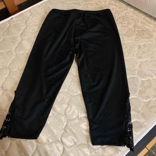 アンクル丈スパッツ　レギンス（2XL）黒(その他)