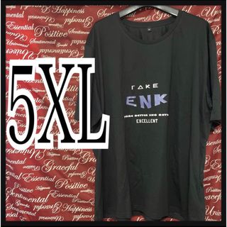 5L·6L(5XL)【テリーフィック】英字ロゴTシャツ新品/MC03P‐404(Tシャツ/カットソー(半袖/袖なし))