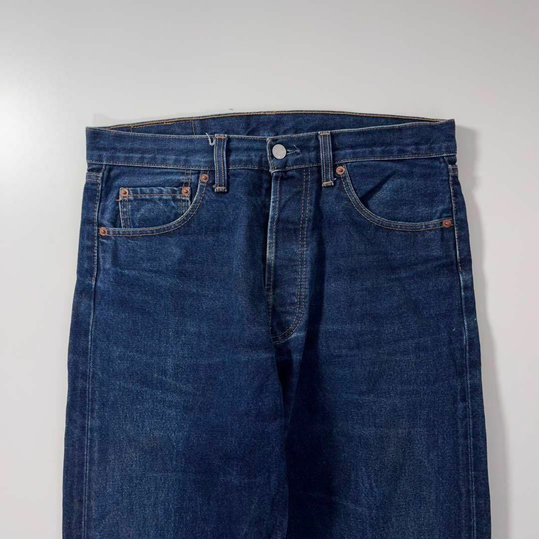 Levi's(リーバイス)の美品 濃紺 カナダ製 リーバイス 501 デニム w32 L34 00s 古着 メンズのパンツ(デニム/ジーンズ)の商品写真